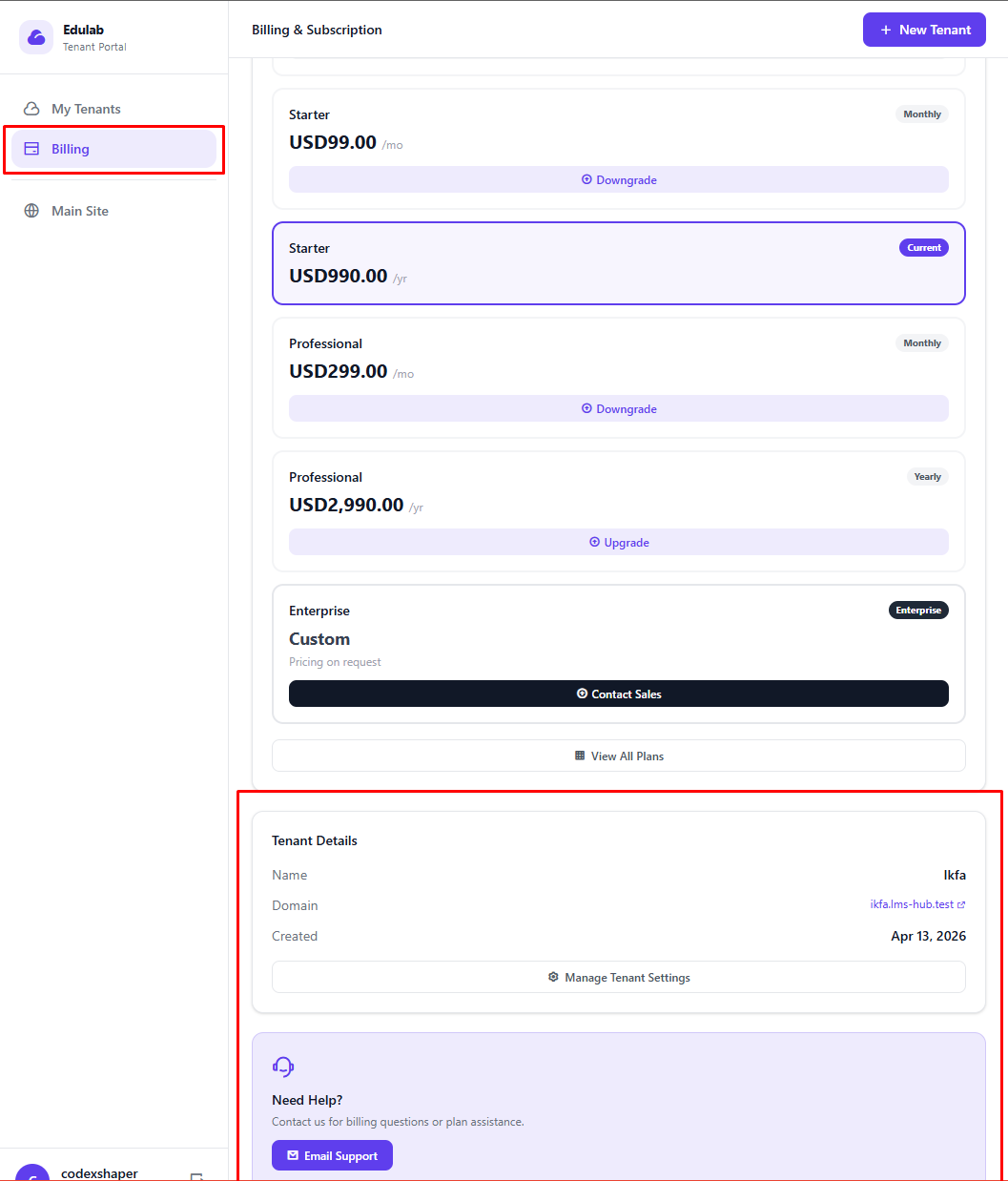 Billing Portal