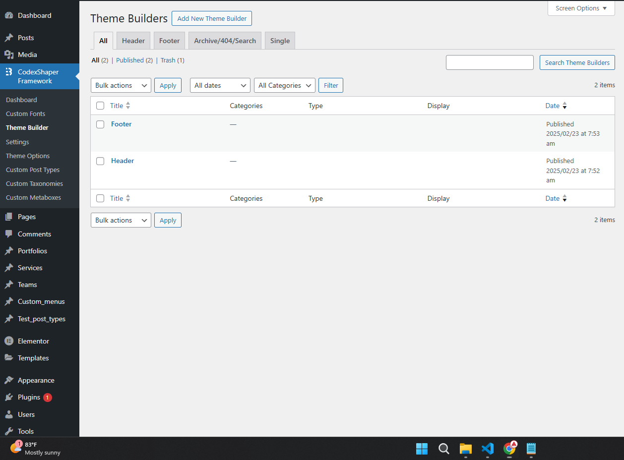 Theme Builder Overview